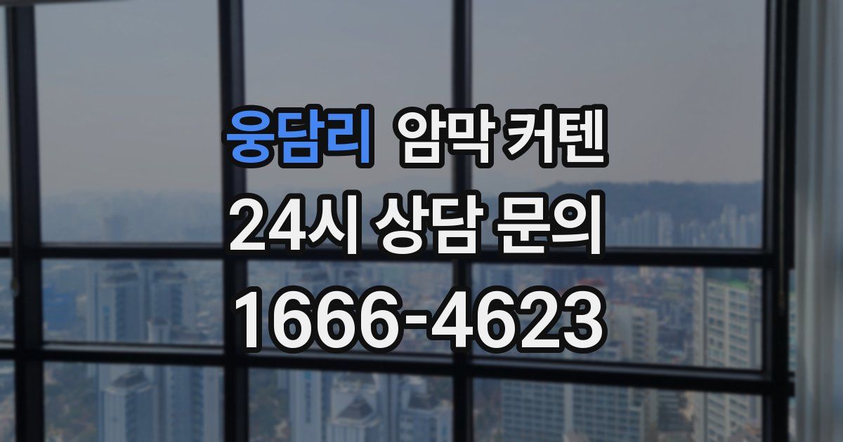 웅담리 암막 커텐