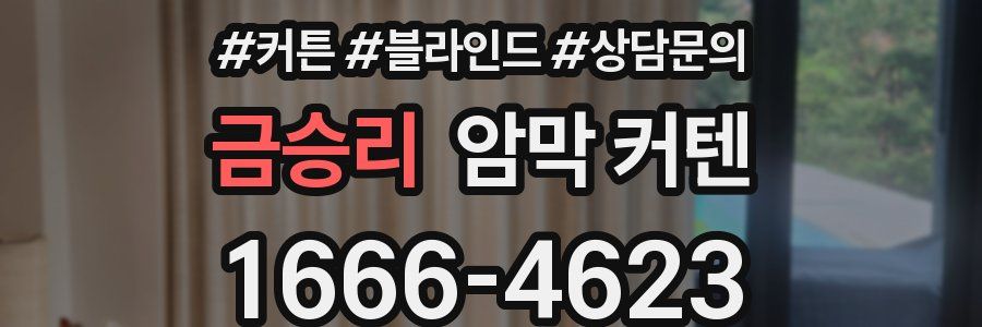 금승리 암막 커텐