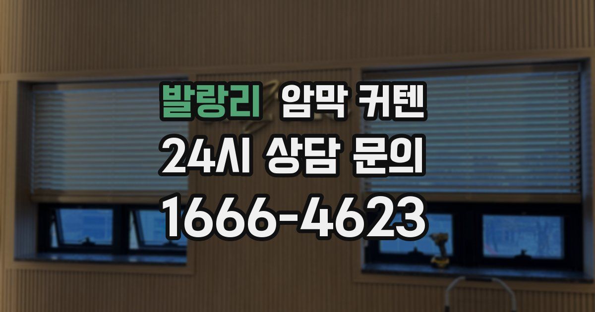 발랑리 암막 커텐
