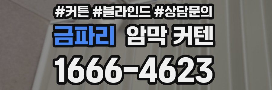 금파리 암막 커텐