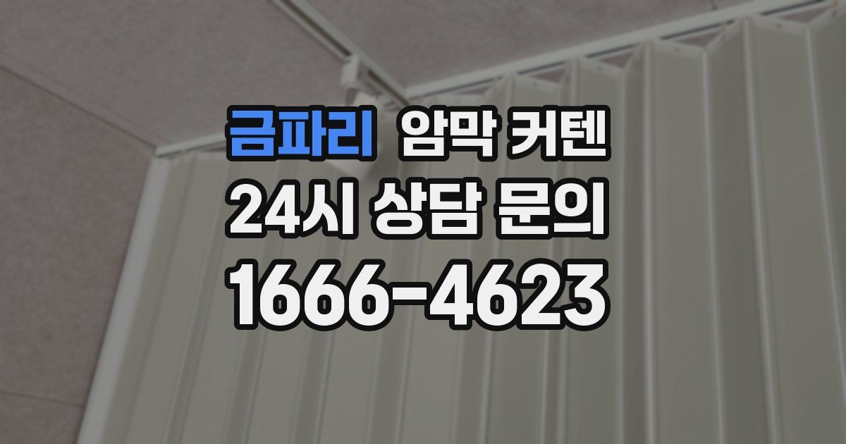금파리 암막 커텐