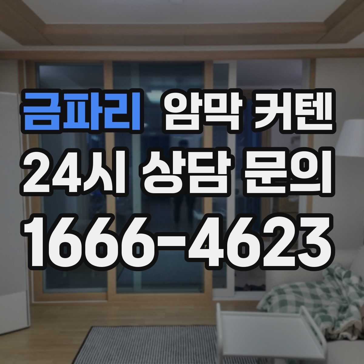 금파리 암막 커텐