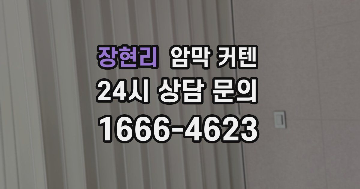 장현리 암막 커텐
