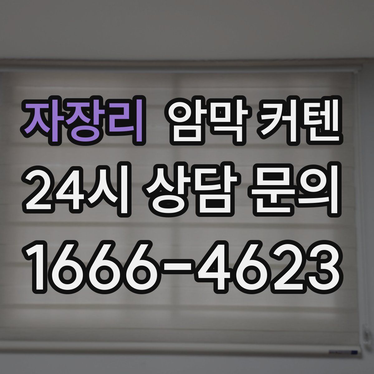 자장리 암막 커텐
