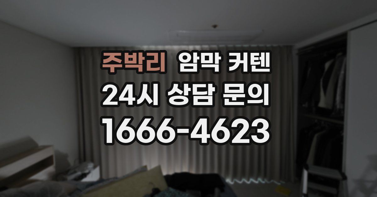 주박리 암막 커텐