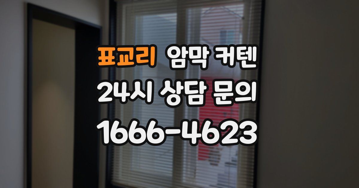 표교리 암막 커텐