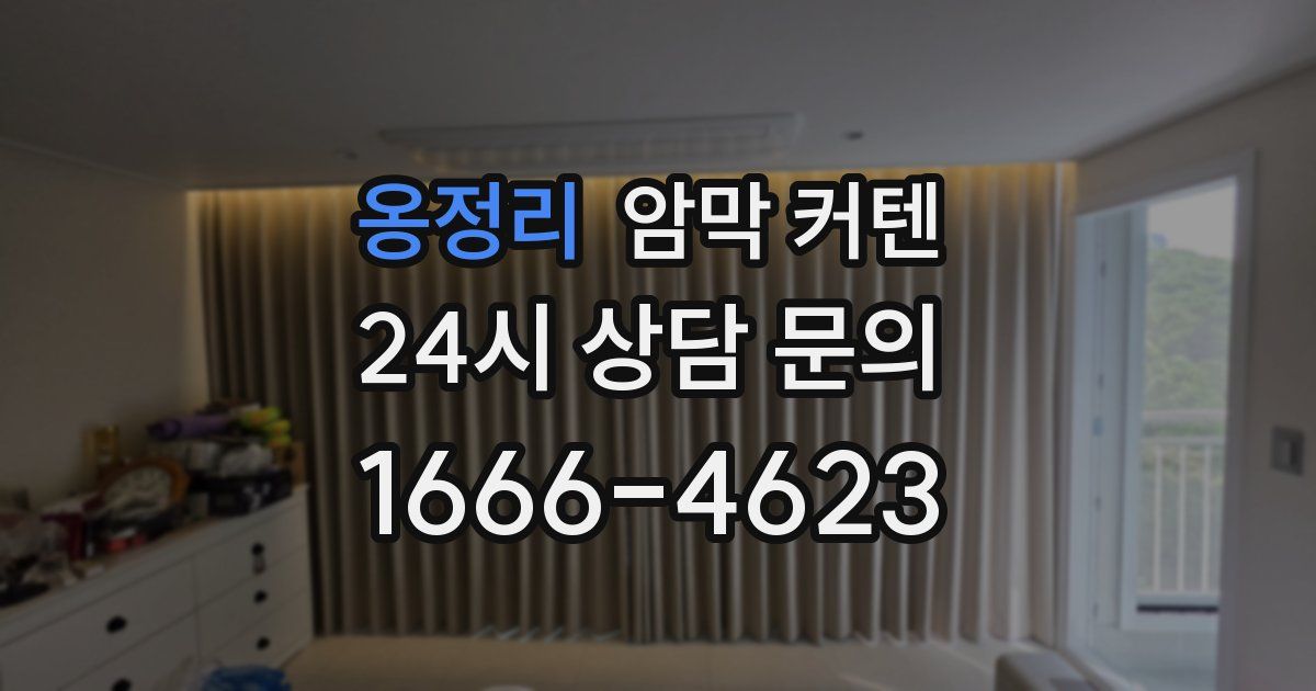옹정리 암막 커텐