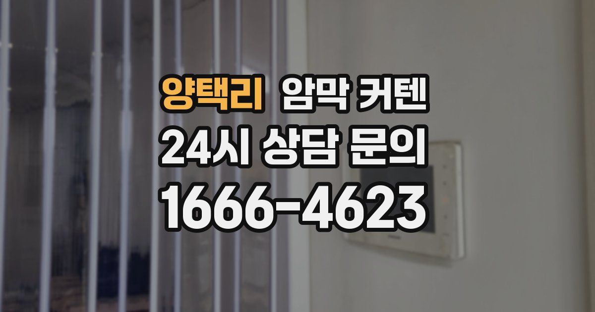 양택리 암막 커텐