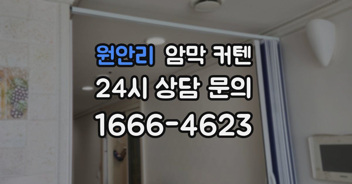 원안리 암막 커텐