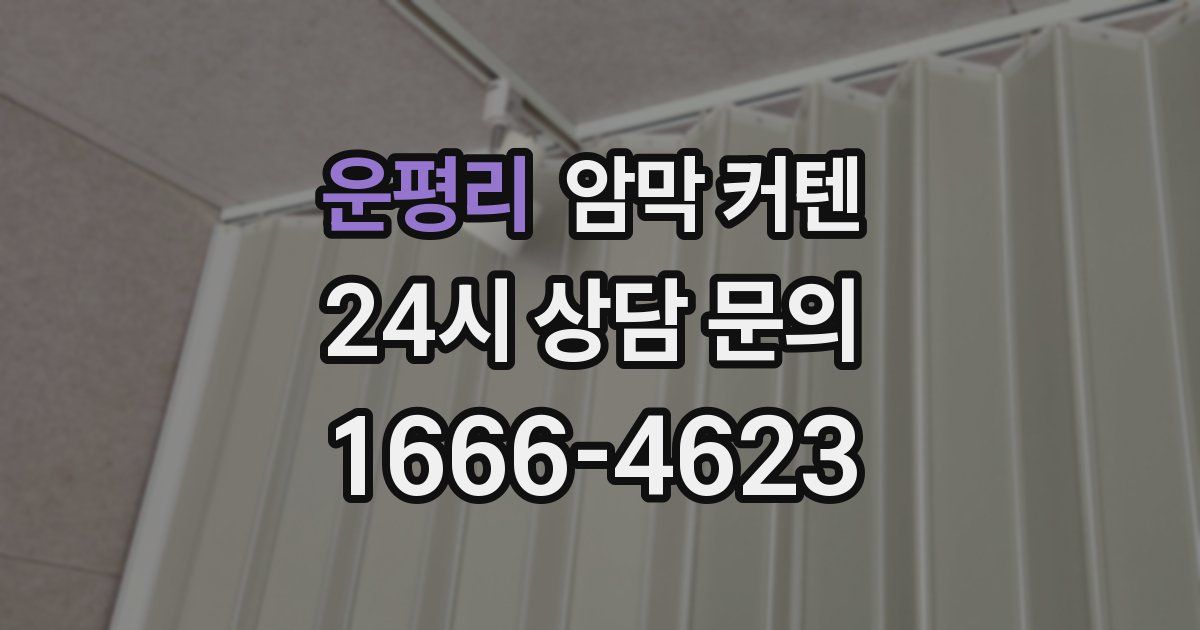 운평리 암막 커텐
