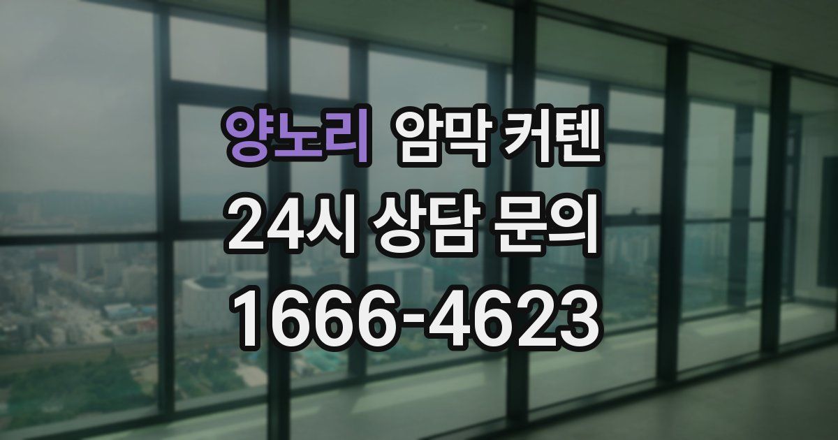 양노리 암막 커텐