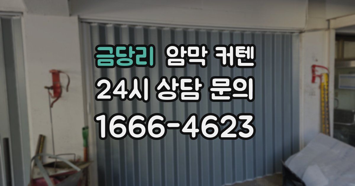 금당리 암막 커텐