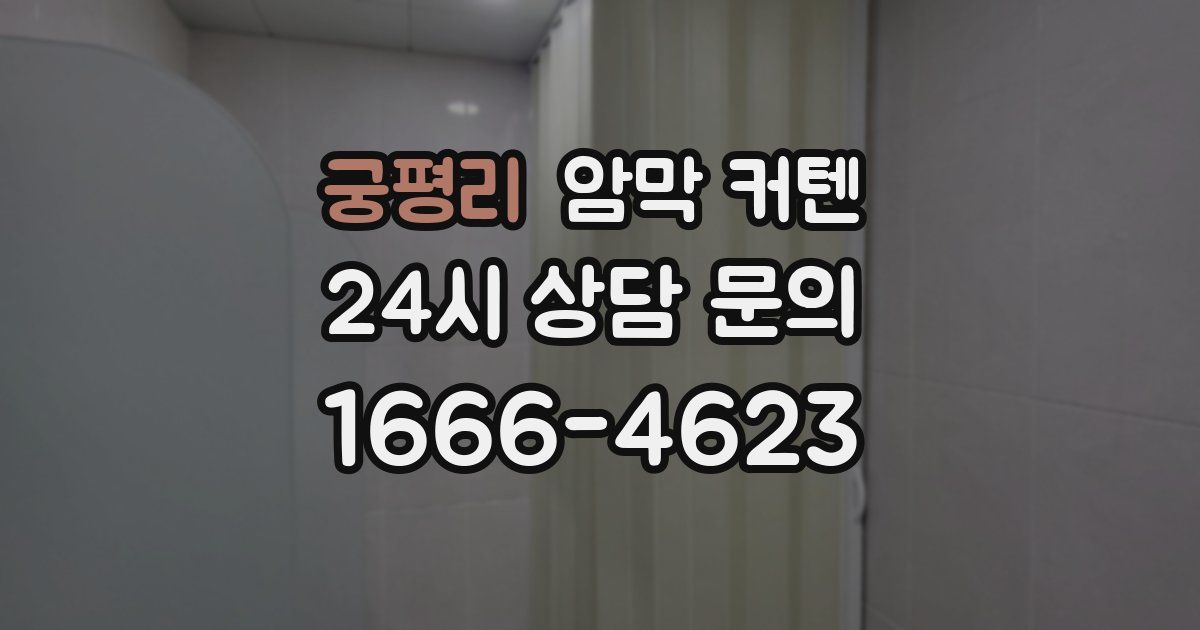 궁평리 암막 커텐