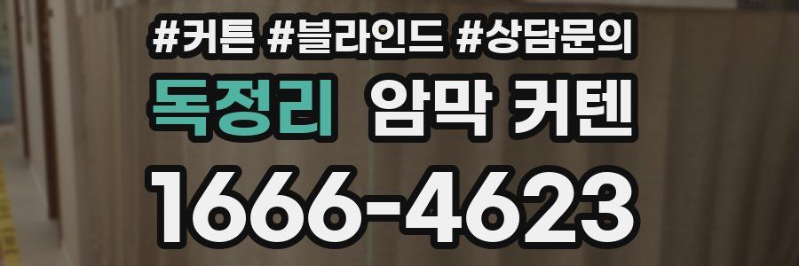 독정리 암막 커텐