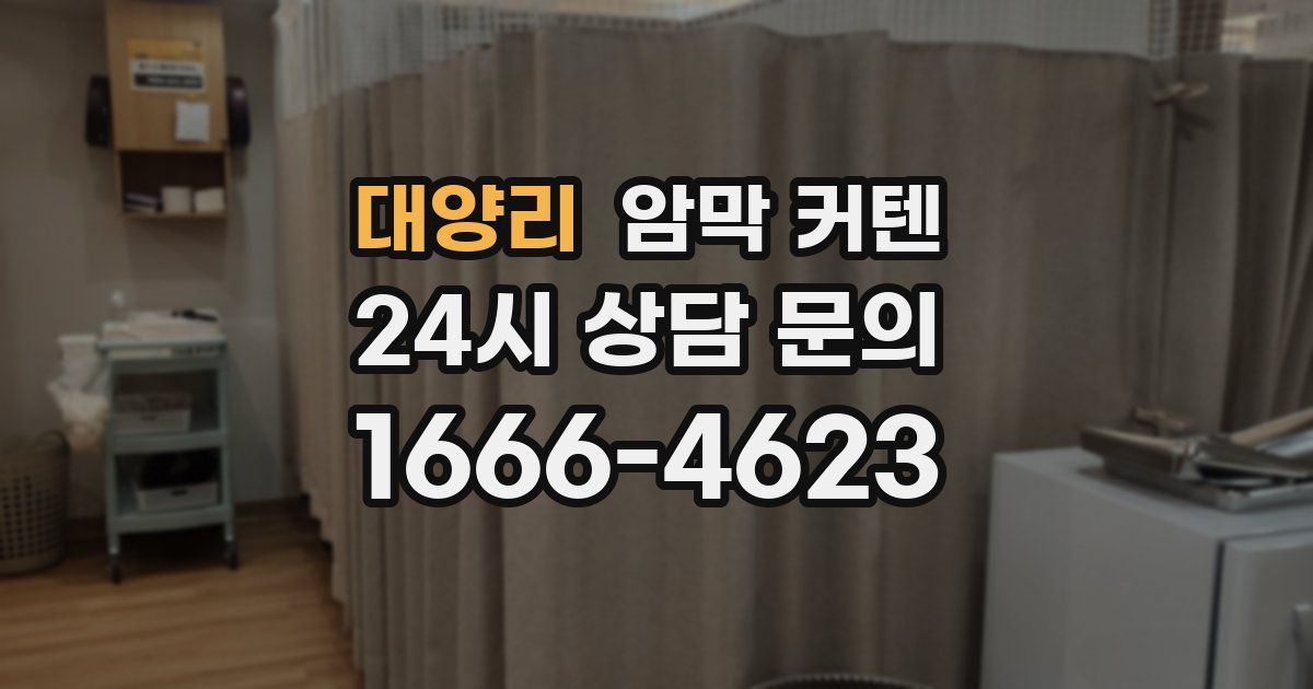 대양리 암막 커텐