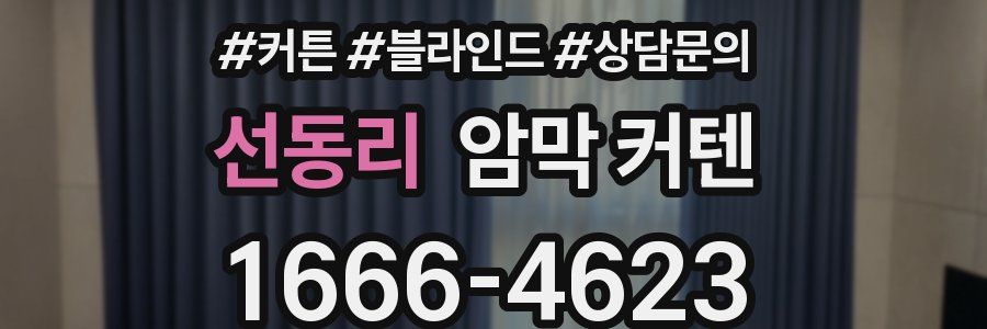 선동리 암막 커텐
