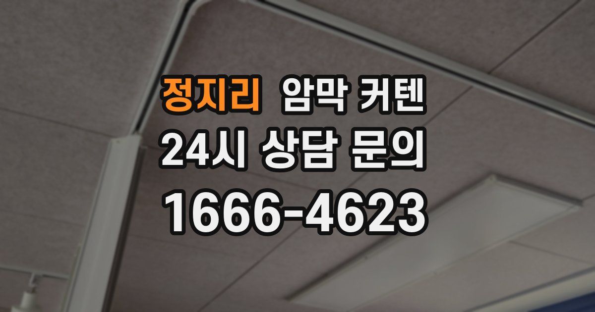 정지리 암막 커텐