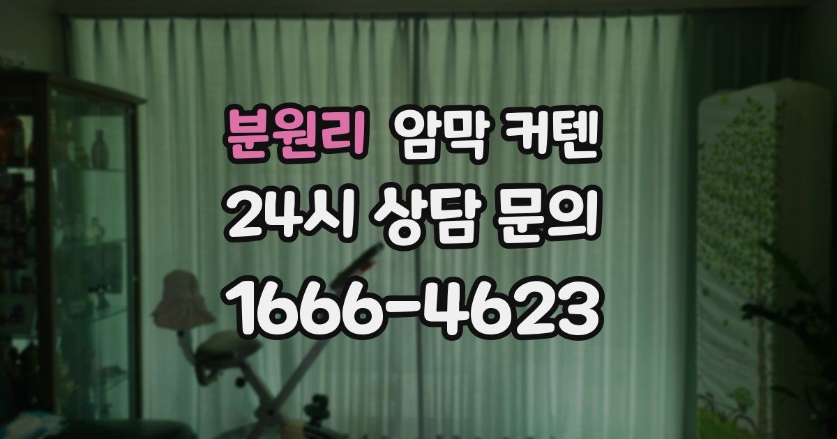 분원리 암막 커텐