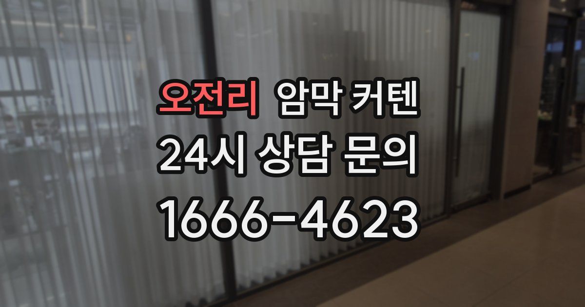 오전리 암막 커텐