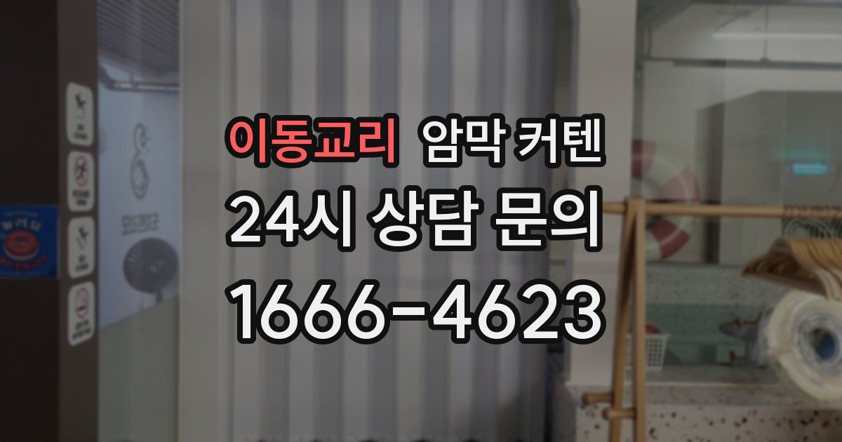 이동교리 암막 커텐
