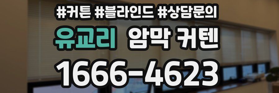 유교리 암막 커텐