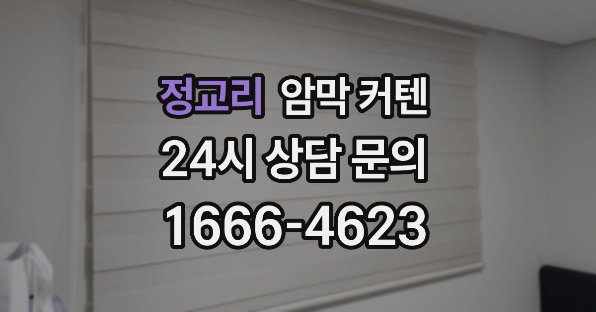 정교리 암막 커텐