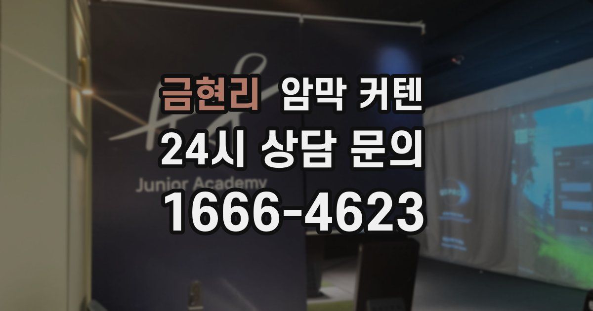 금현리 암막 커텐
