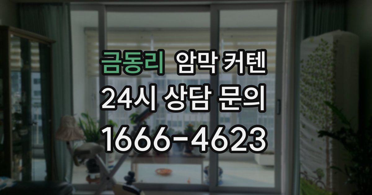 금동리 암막 커텐