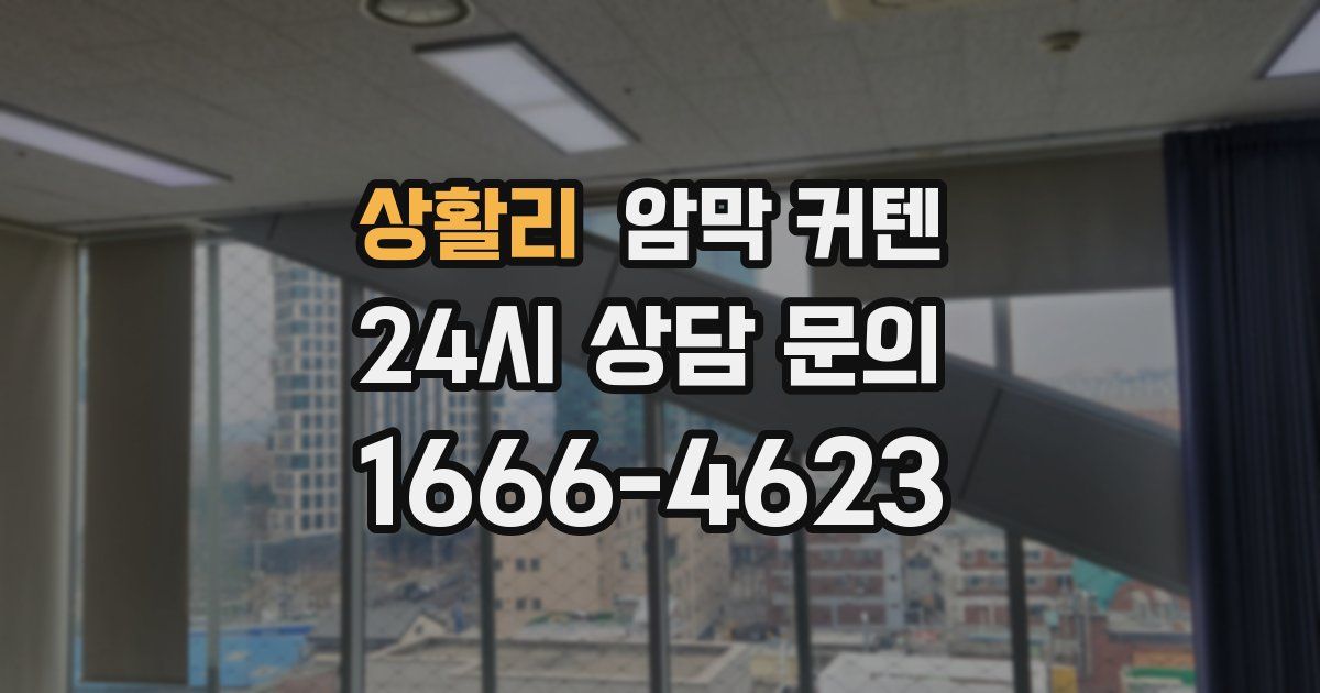 상활리 암막 커텐