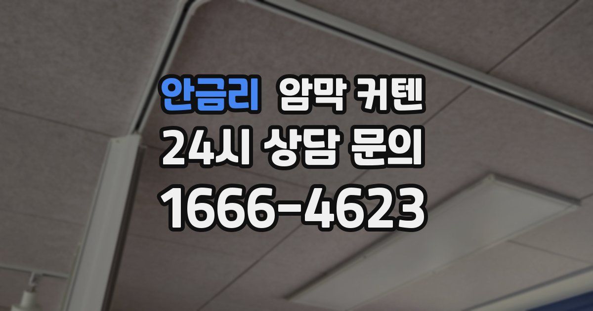 안금리 암막 커텐