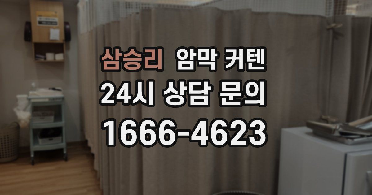 삼승리 암막 커텐