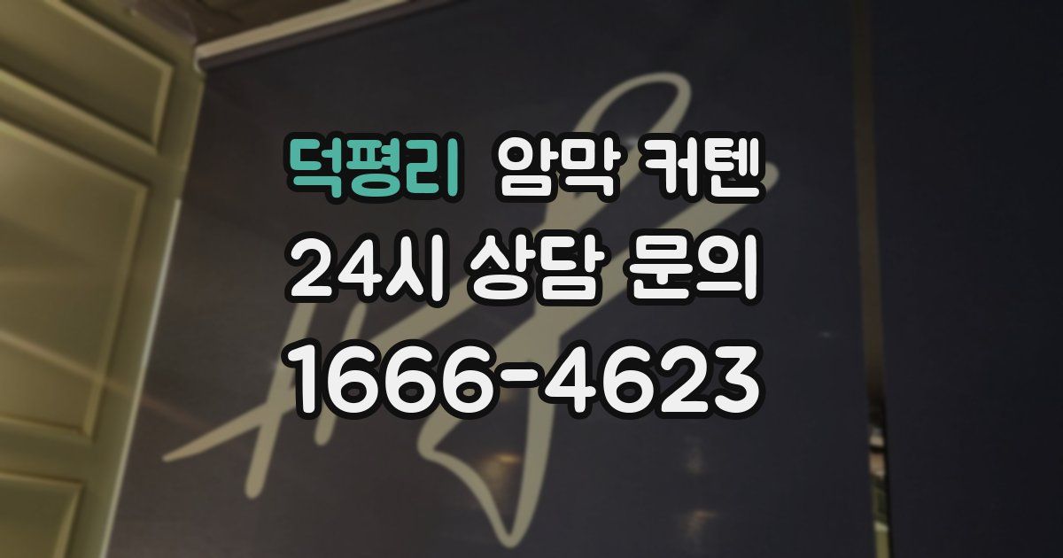 덕평리 암막 커텐