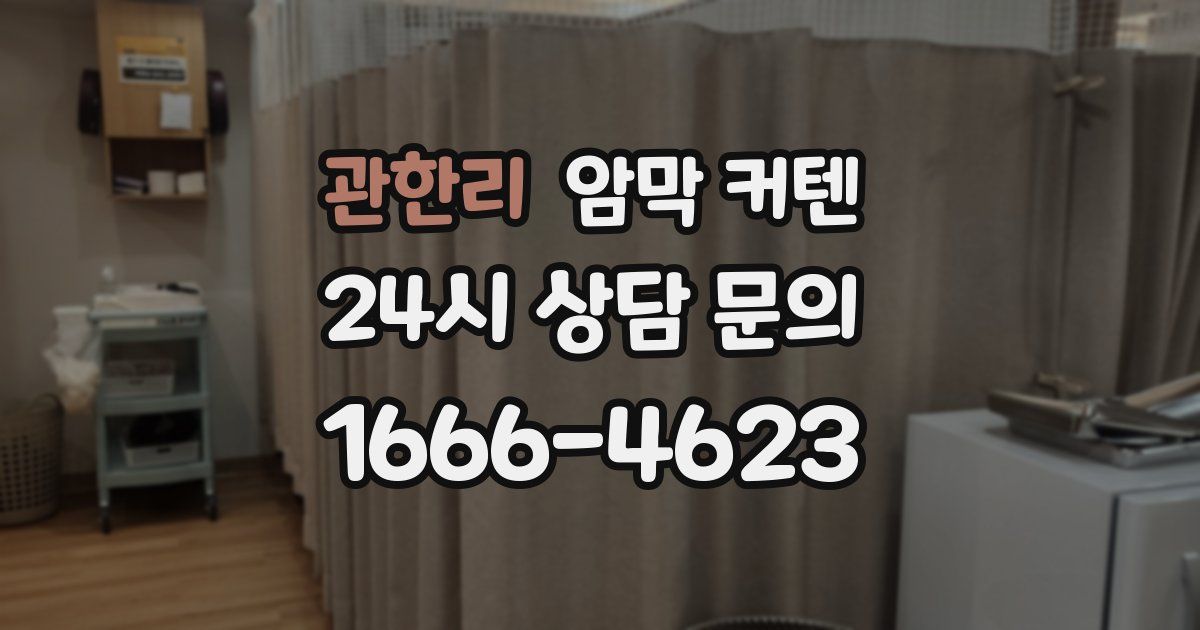 관한리 암막 커텐