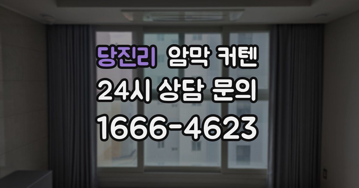 당진리 암막 커텐