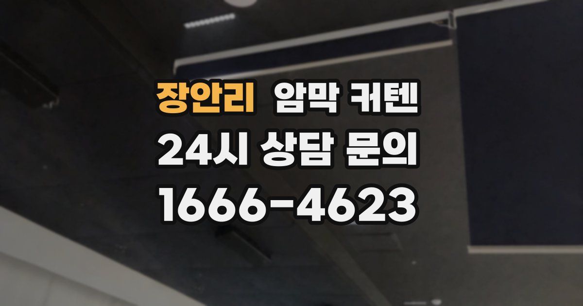 장안리 암막 커텐