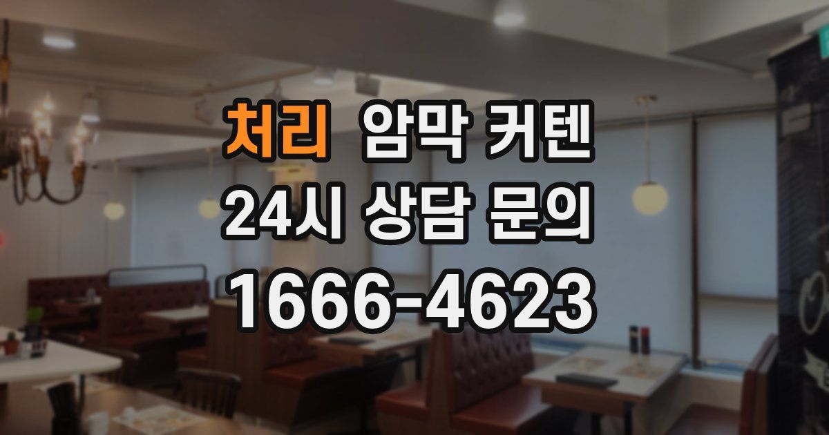 처리 암막 커텐