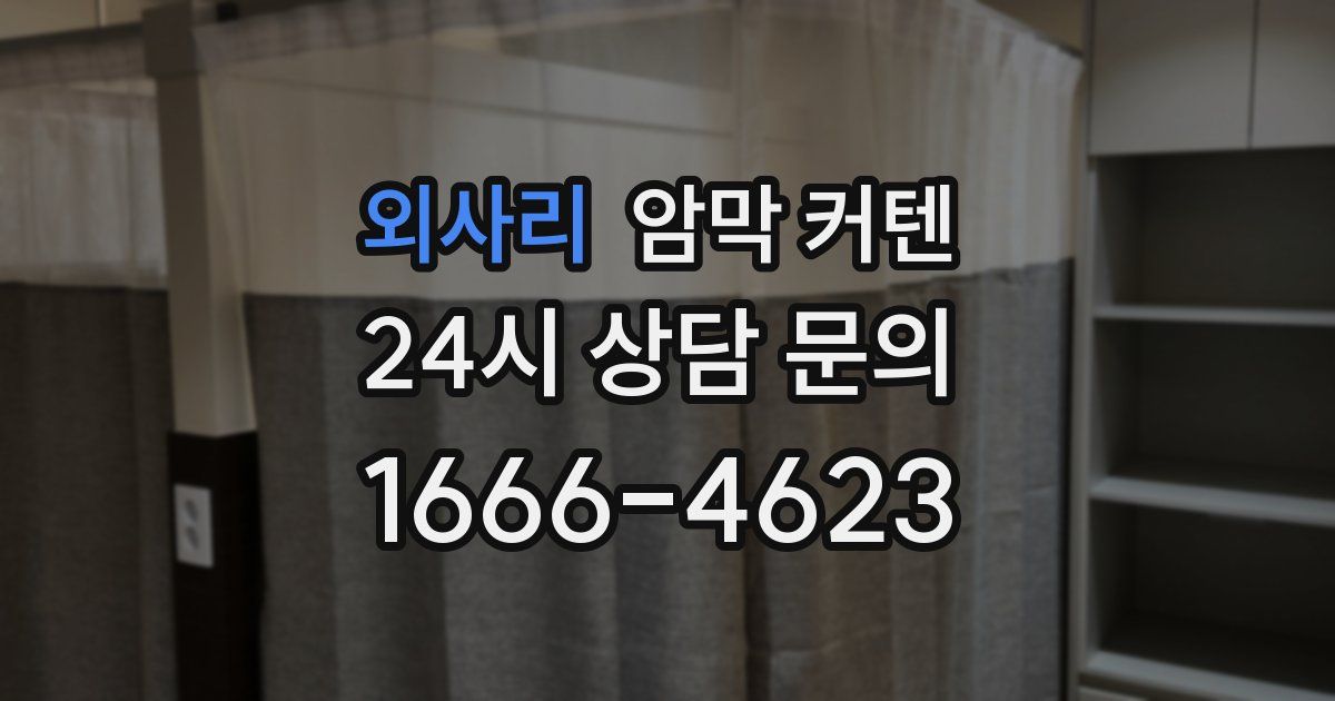 외사리 암막 커텐