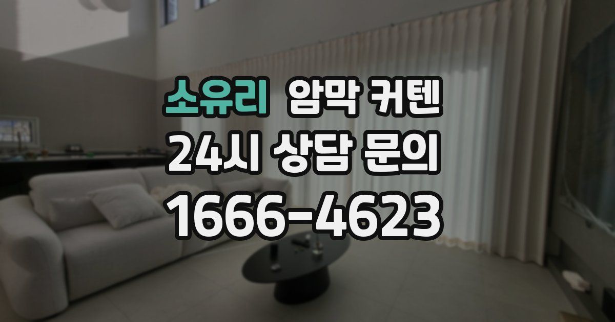 소유리 암막 커텐
