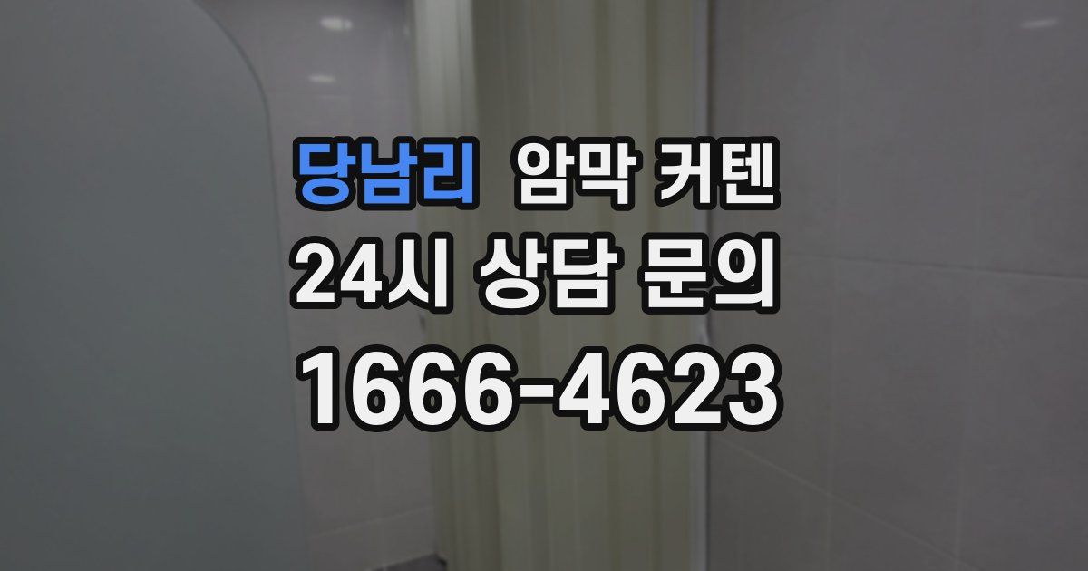 당남리 암막 커텐
