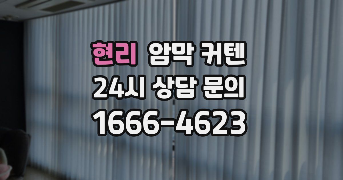 현리 암막 커텐