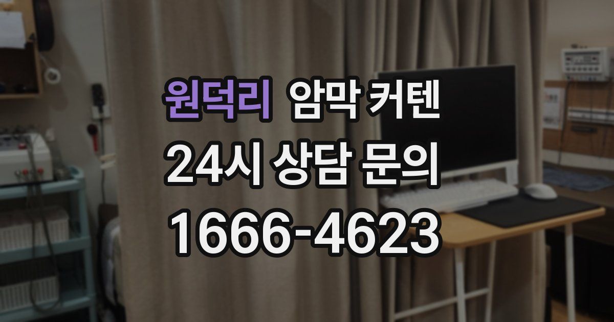 원덕리 암막 커텐