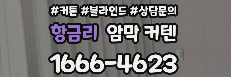 항금리 암막 커텐