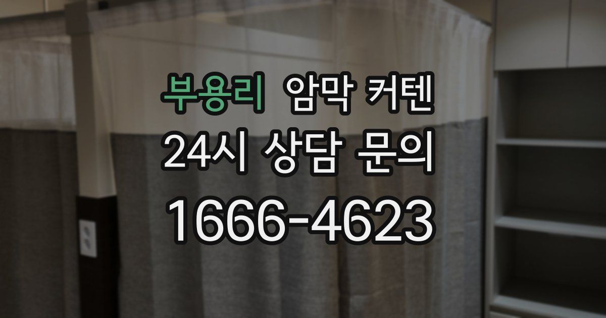 부용리 암막 커텐