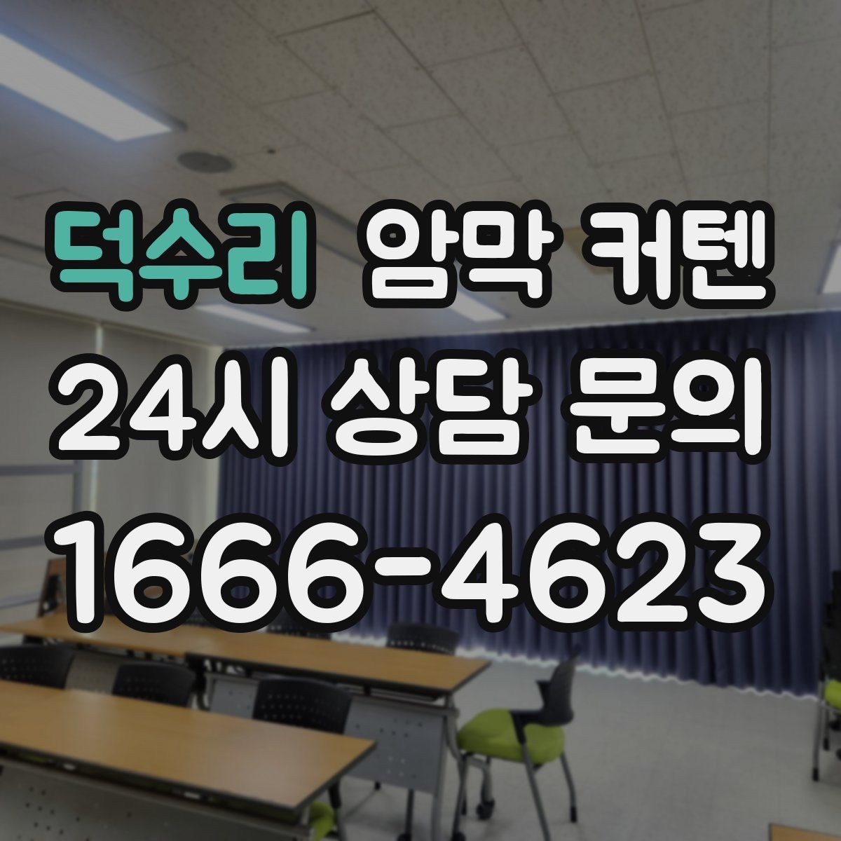 덕수리 암막 커텐