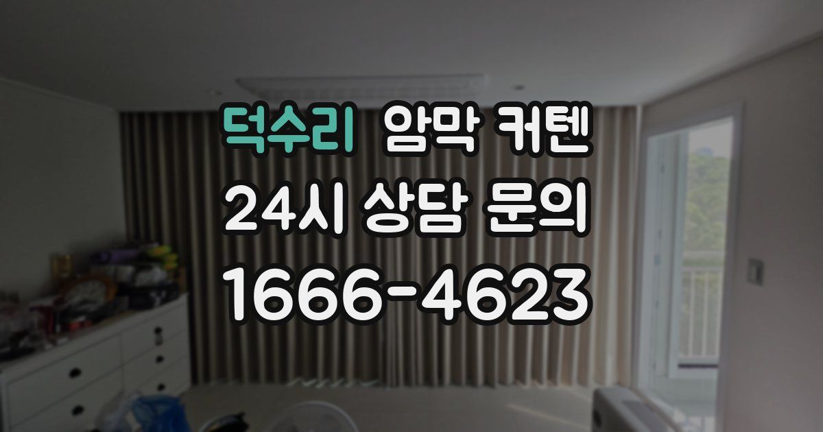 덕수리 암막 커텐