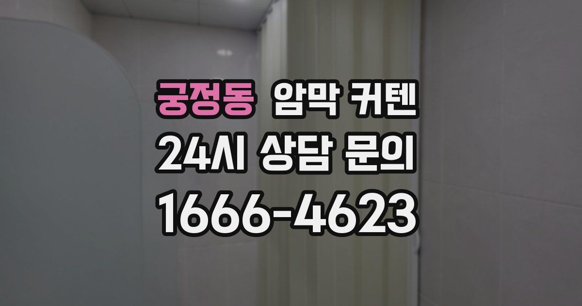 궁정동 암막 커텐