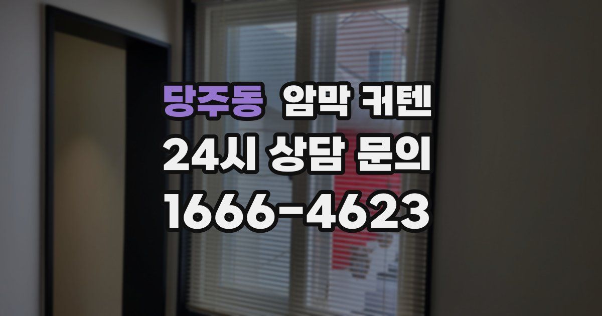 당주동 암막 커텐