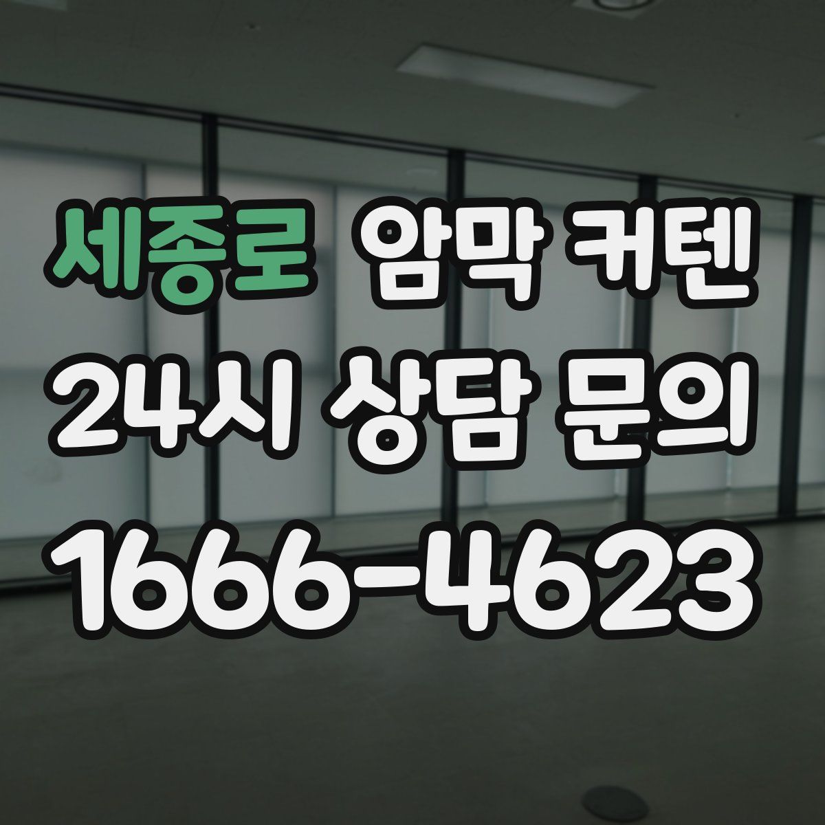 세종로 암막 커텐