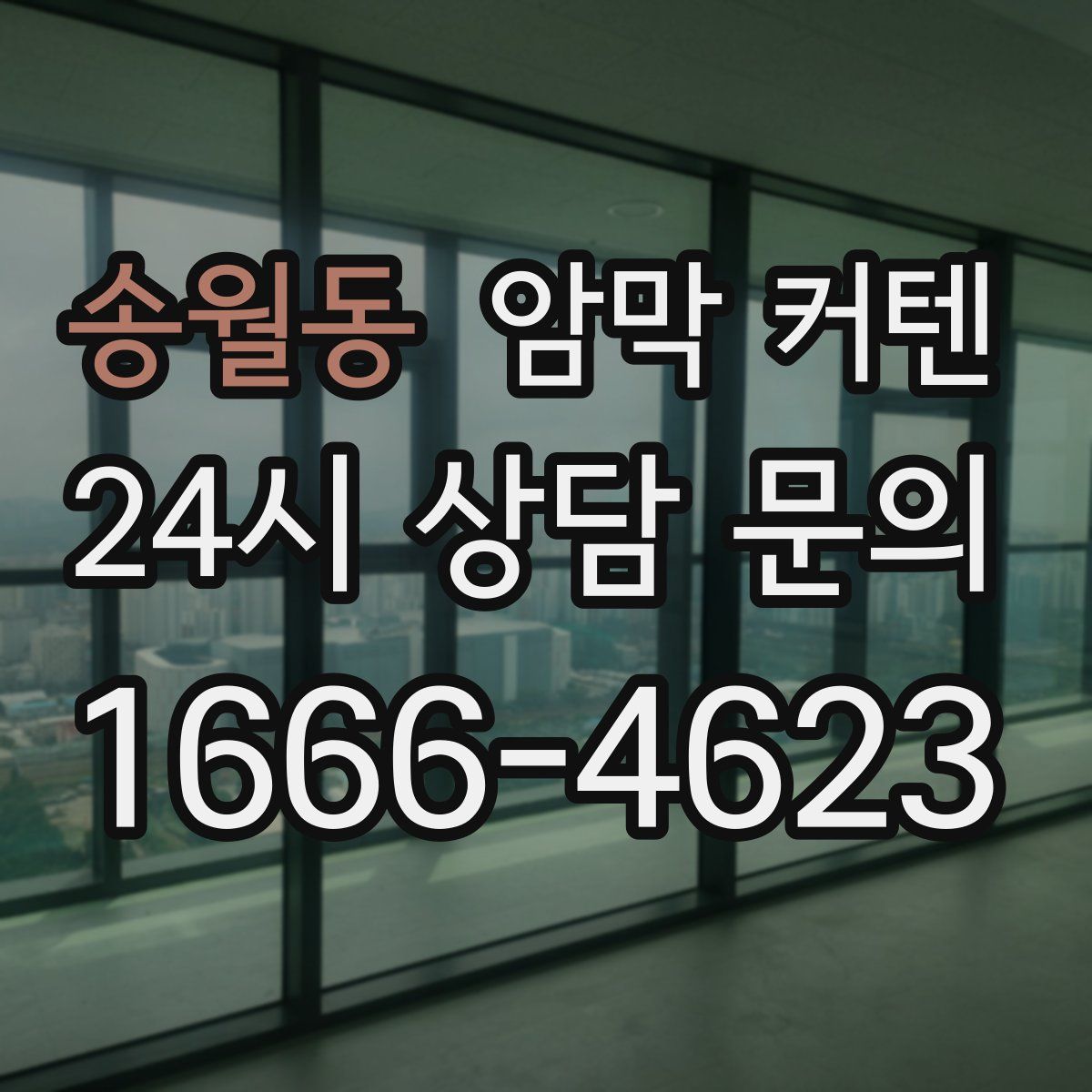송월동 암막 커텐