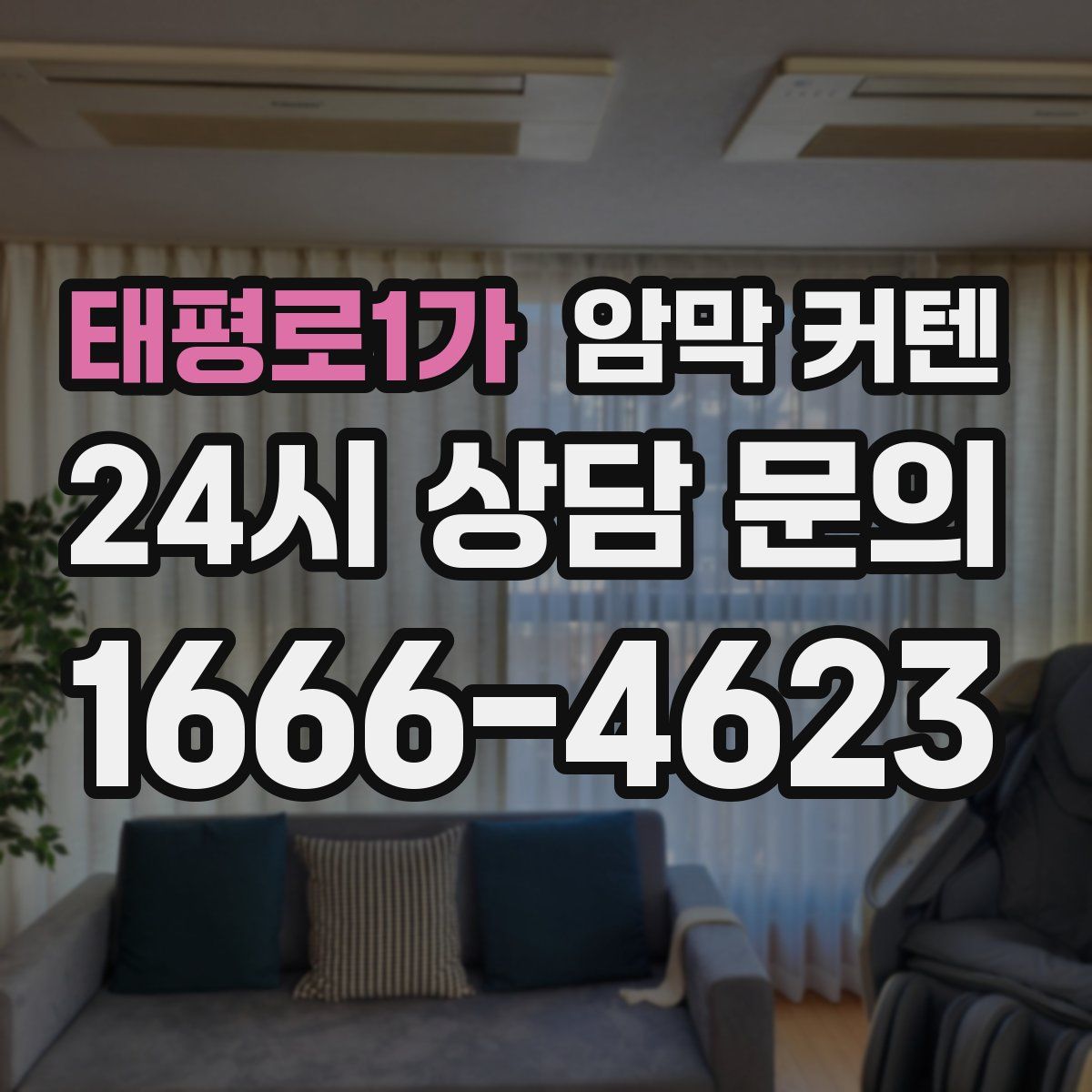 태평로1가 암막 커텐